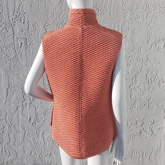 DANA BACHMAN Vintage Designer Rose Quilted Vest - Picture 11 of 17